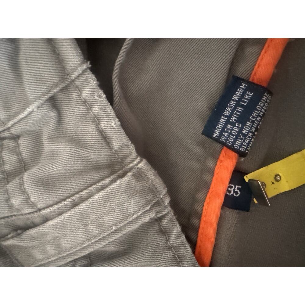 Vintage Polo Ralph Lauren Paratrooper Cargo Shorts Mens 35 Gray Military Utility - Picture 13 of 14